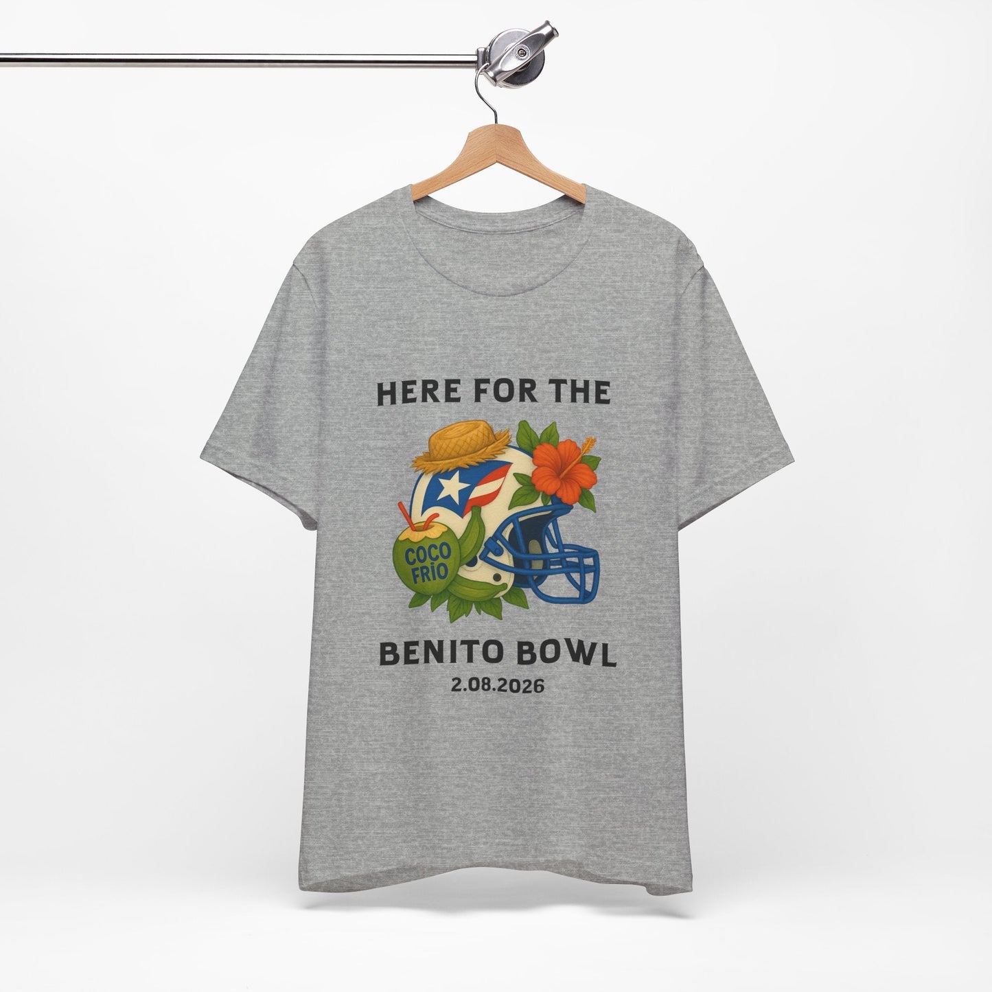 Bad Bunny Benito Bowl Short Sleeve | Bad Bunny Merch | Bad Bunny NFL Super Bowl Merch