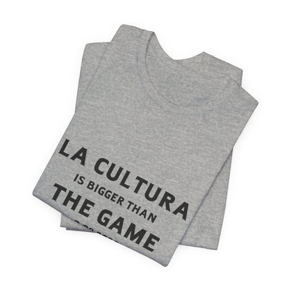 Bad Bunny La Cultura is Bigger Benito Bowl Short Sleeve | Bad Bunny Merch | Bad Bunny NFL Super Bowl Merch