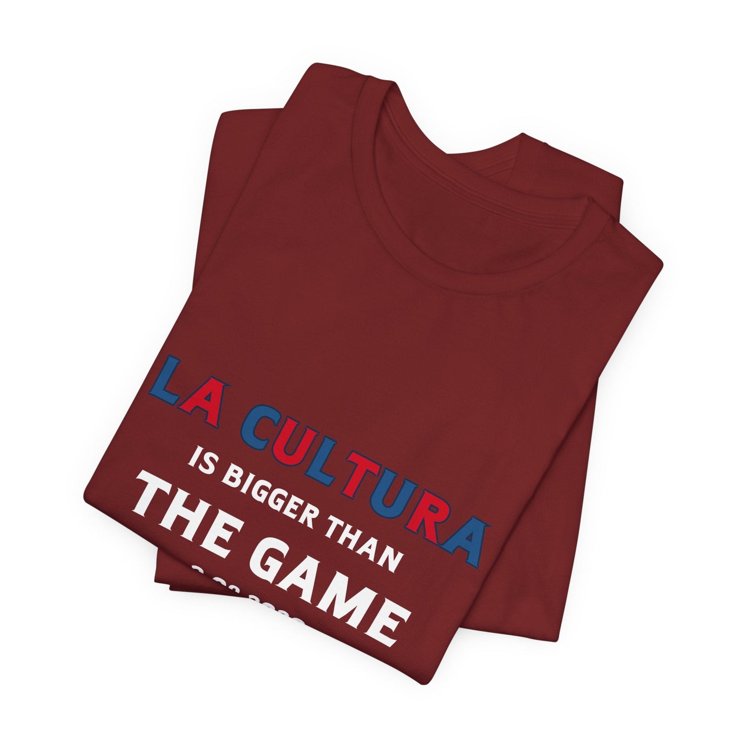 Bad Bunny La Cultura is Bigger (Colorful) Benito Bowl Short Sleeve Tee Shirt | Bad Bunny Merch | Bad Bunny NFL Super Bowl Merch