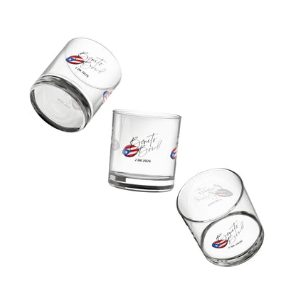 Bad Bunny Benito Bowl Puerto Rican Flag Rocks Glass  | Bad Bunny Merch | Bad Bunny NFL Super Bowl Merch