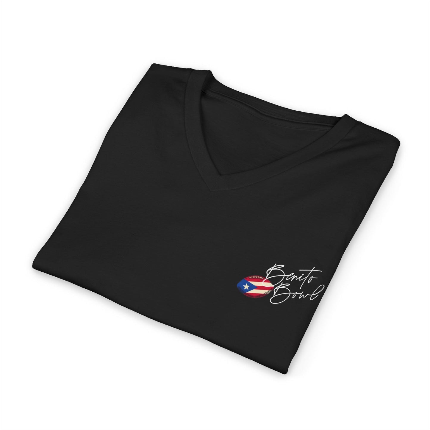 Bad Bunny Team Benito V-Neck Jersey Style Short Sleeve | Bad Bunny Merch | Bad Bunny NFL Super Bowl Merch