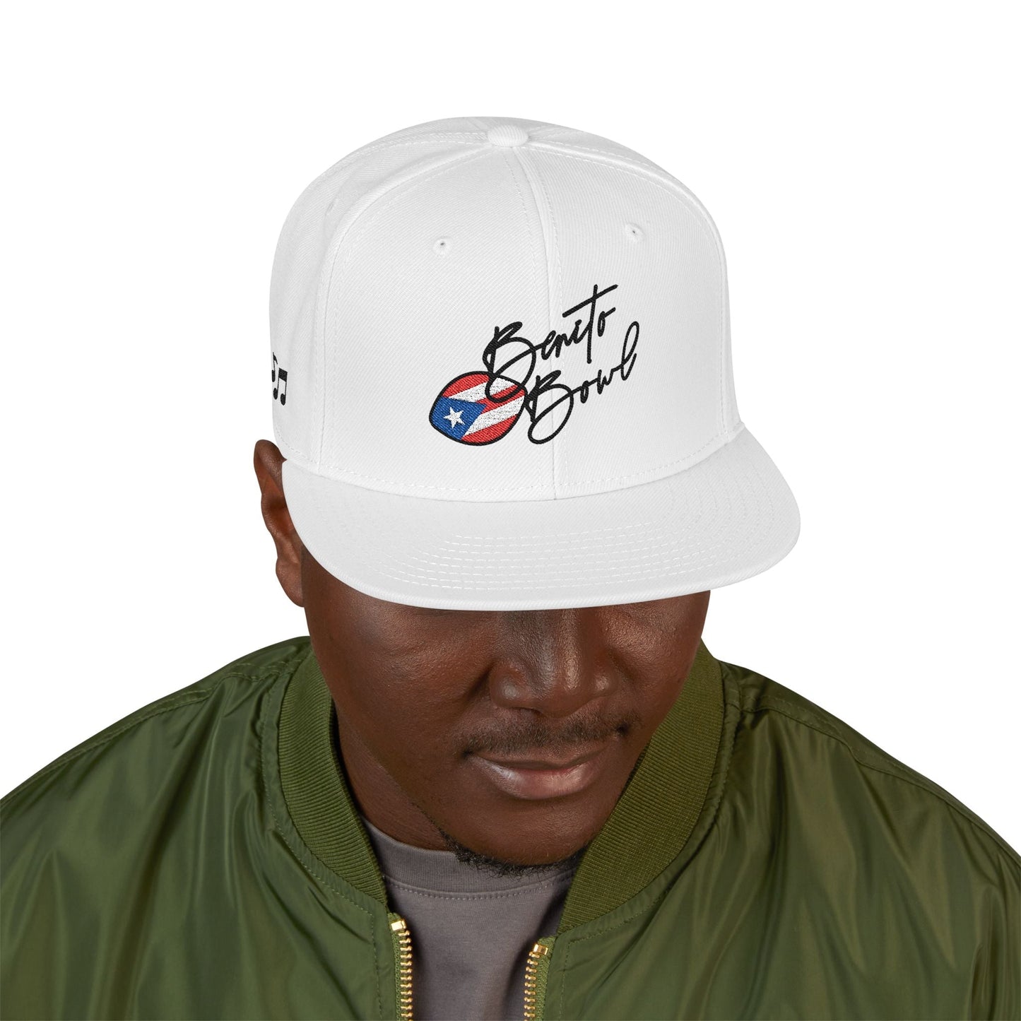 Bad Bunny Embroidered Benito Bowl Commemorative Fitted   | Bad Bunny Merch | Bad Bunny NFL Super Bowl Merch