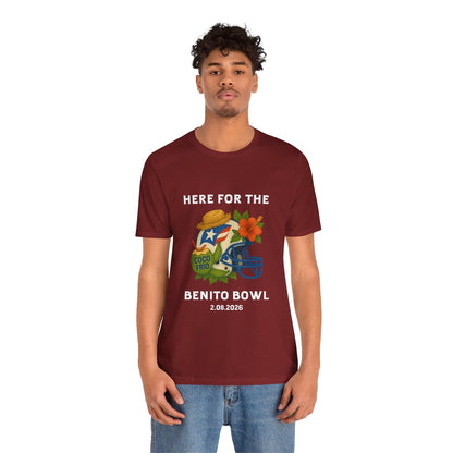 Bad Bunny Benito Bowl Short Sleeve | Bad Bunny Merch | Bad Bunny NFL Super Bowl Merch
