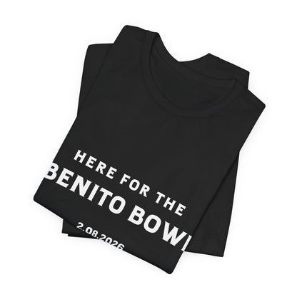 Bad Bunny Benito Bowl Short Sleeve Tee Shirt | Bad Bunny Merch | Bad Bunny NFL Super Bowl Merch