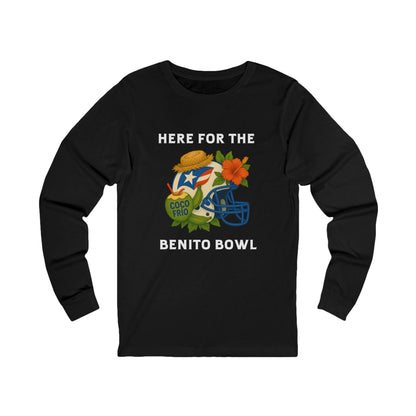 Bad Bunny  Benito Bowl Long Sleeve Tee | Bad Bunny Merch | Bad Bunny NFL Super Bowl Merch
