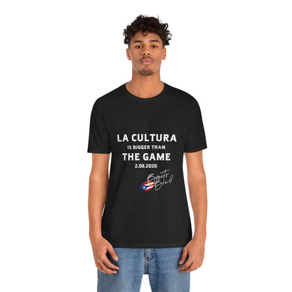 Bad Bunny La Cultura is Bigger Benito Bowl Short Sleeve | Bad Bunny Merch | Bad Bunny NFL Super Bowl Merch