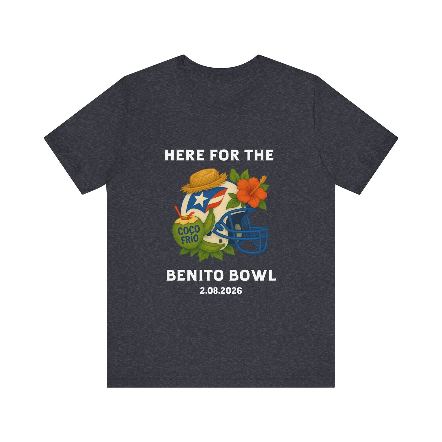 Bad Bunny Benito Bowl Short Sleeve | Bad Bunny Merch | Bad Bunny NFL Super Bowl Merch