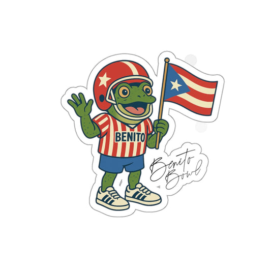 Bad Bunny Sapo Concho Coqui Benito Bowl Sticker | Bad Bunny Merch | Bad Bunny NFL Super Bowl Merch