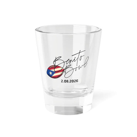 Bad Bunny Benito Bowl Puerto Rican Flag Shot Glass  | Bad Bunny Merch | Bad Bunny NFL Super Bowl Merch