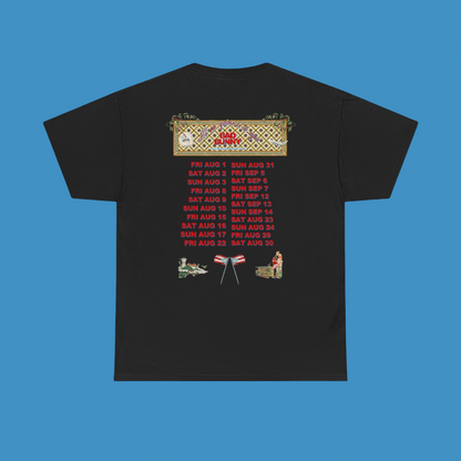 Bad Bunny  DTMF Black Concho Tour Dates T-Shirt | Bad Bunny Merch | Bad Bunny NFL Super Bowl Merch