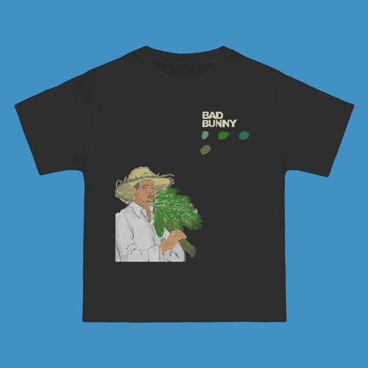 Bad Bunny Black El Jibaro Shirt | Bad Bunny Merch | Bad Bunny NFL Super Bowl Merch