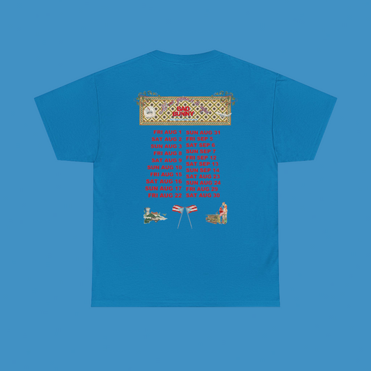 Bad Bunny  Blue Concho Tour Dates T-Shirt | Bad Bunny Merch | Bad Bunny NFL Super Bowl Merch