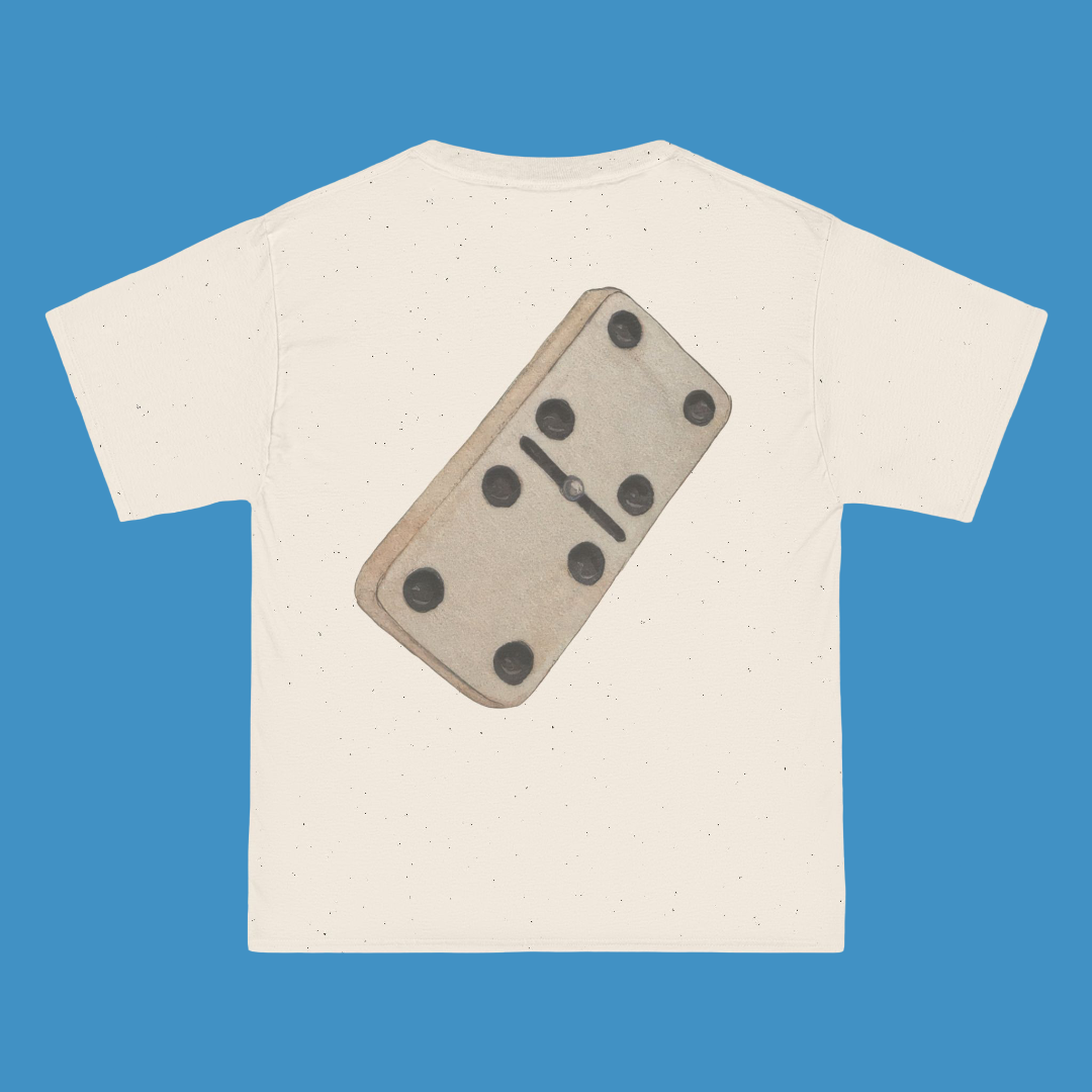 Bad Bunny  Cream Juego de Dominó T-Shirt | Bad Bunny Merch | Bad Bunny NFL Super Bowl Merch