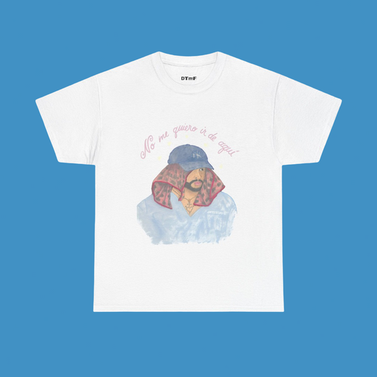 Bad Bunny No Me Quiro White Tee | Bad Bunny Merch | Bad Bunny NFL Super Bowl Merch