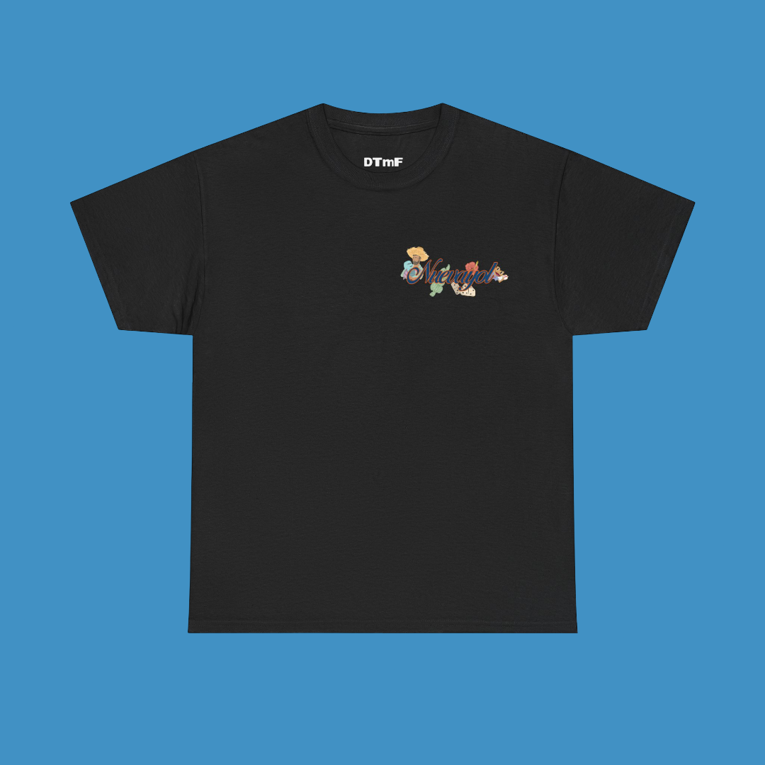 Bad Bunny Nuevayol Black Tee | Bad Bunny Merch | Bad Bunny NFL Super Bowl Merch