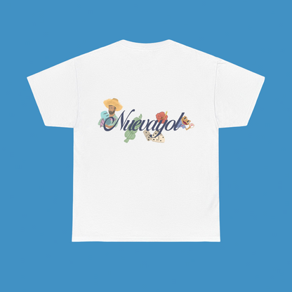 Bad Bunny Nuevayol White Tee | Bad Bunny Merch | Bad Bunny NFL Super Bowl Merch