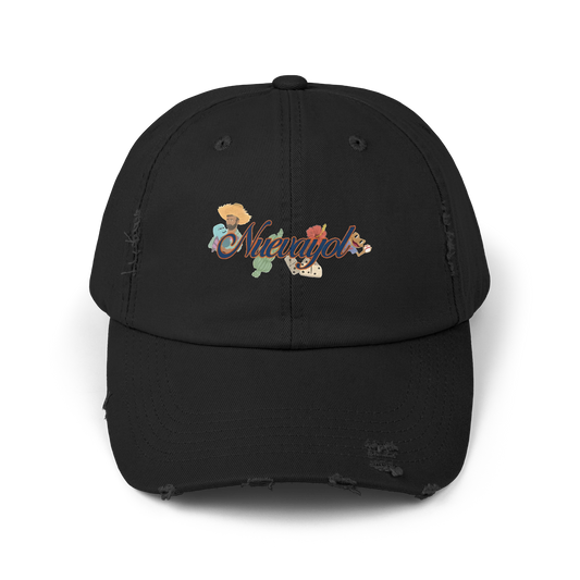Bad Bunny Nuevayol Distressed Cap | Bad Bunny Merch | Bad Bunny NFL Super Bowl Merch