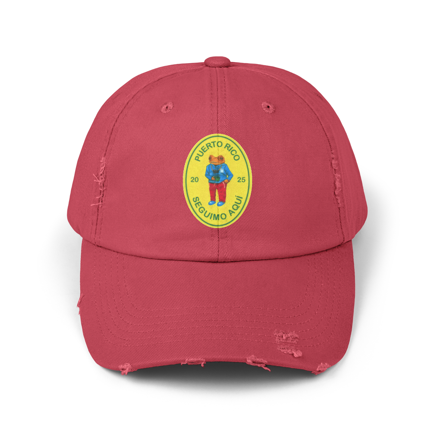 Bad Bunny Seguimo Aqui Concho Distressed Cap  | Bad Bunny Merch | Bad Bunny NFL Super Bowl Merch