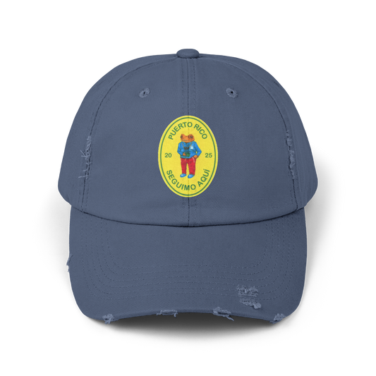 Bad Bunny Seguimo Aqui Concho Distressed Cap  | Bad Bunny Merch | Bad Bunny NFL Super Bowl Merch