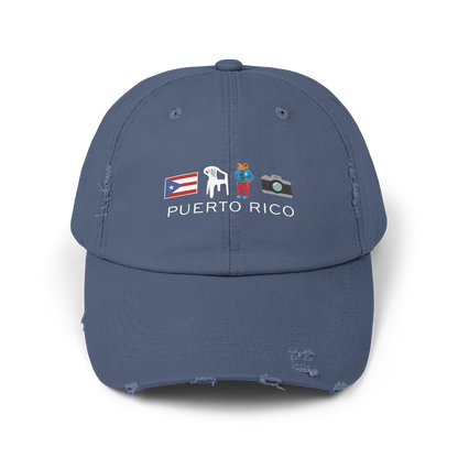 Bad Bunny PR Distressed Cap | Bad Bunny Merch | Bad Bunny NFL Super Bowl Merch