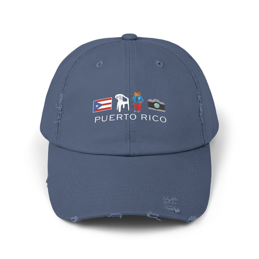 Bad Bunny PR Distressed Cap | Bad Bunny Merch | Bad Bunny NFL Super Bowl Merch
