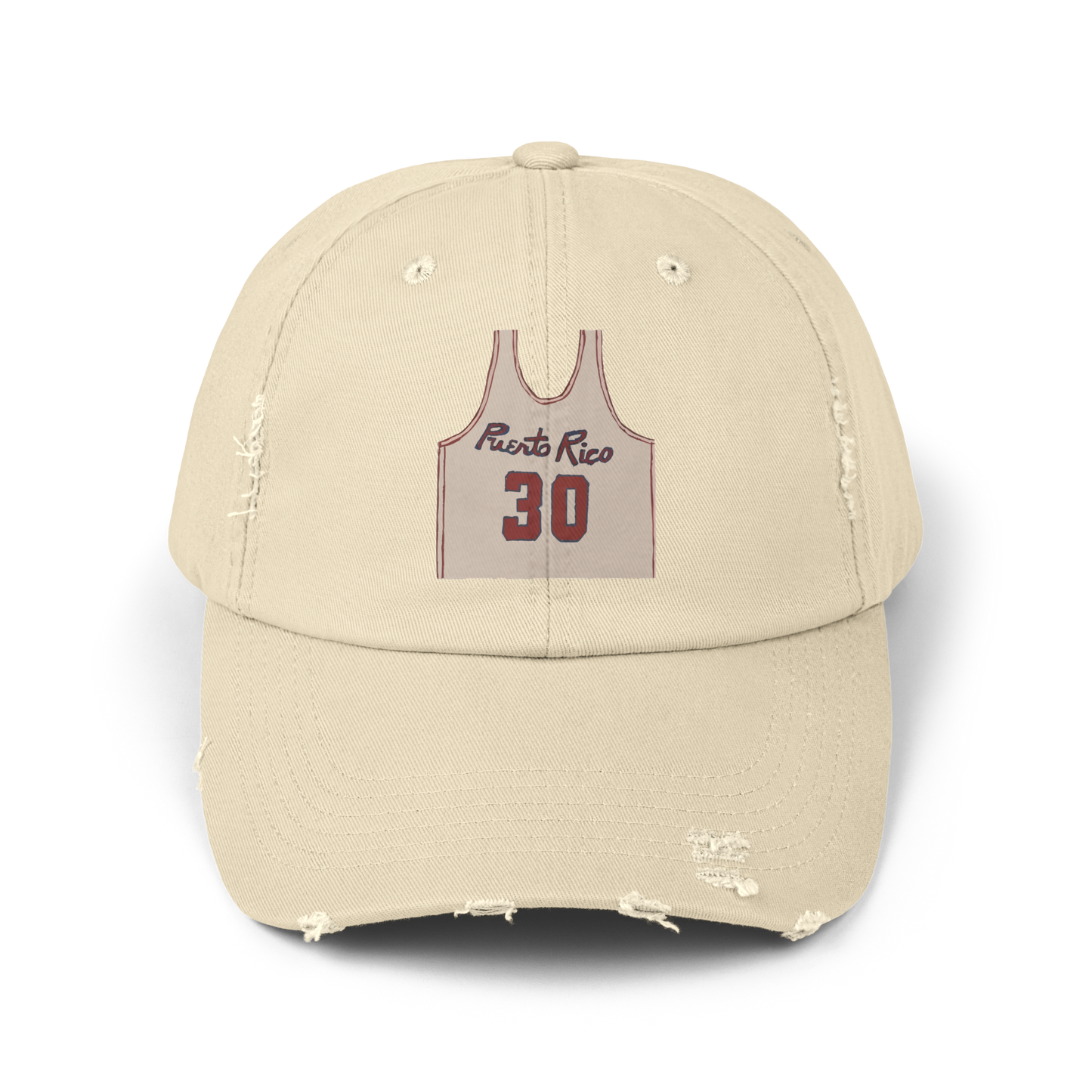Bad Bunny PR Jersey Distressed Cap | Bad Bunny Merch | DTMF Merch