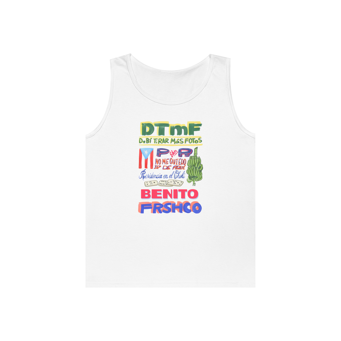 Bad Bunny Residencia Tank Top | Bad Bunny Merch | Bad Bunny NFL Super Bowl Merch