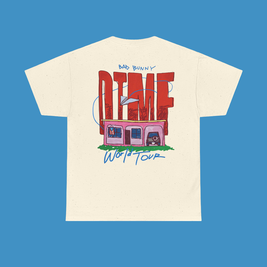 Bad Bunny World Tour Graphic Tee | Bad Bunny Merch | Bad Bunny NFL Super Bowl Merch